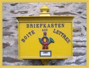 Bouton boite aux lettres